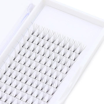 4D Short Stem Premade Fans Lashes Eyelash Extension Trays
